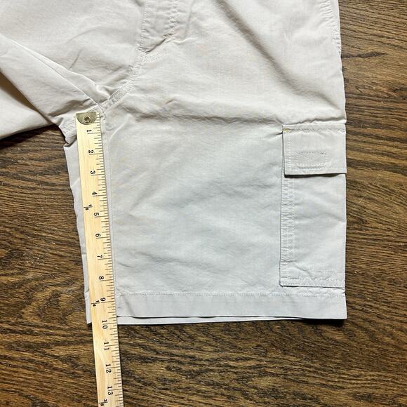 Eddie Bauer Shorts Mens 32 Beige Cargo Hiking Outdoor Utility Mesh Pocket - Picture 10 of 12